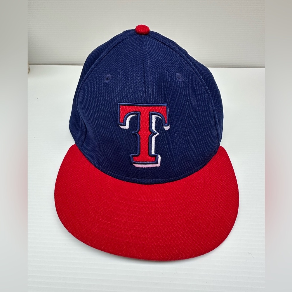Texas Rangers New Era Fits 7 3/4 Baseball Cap Hat  blue
